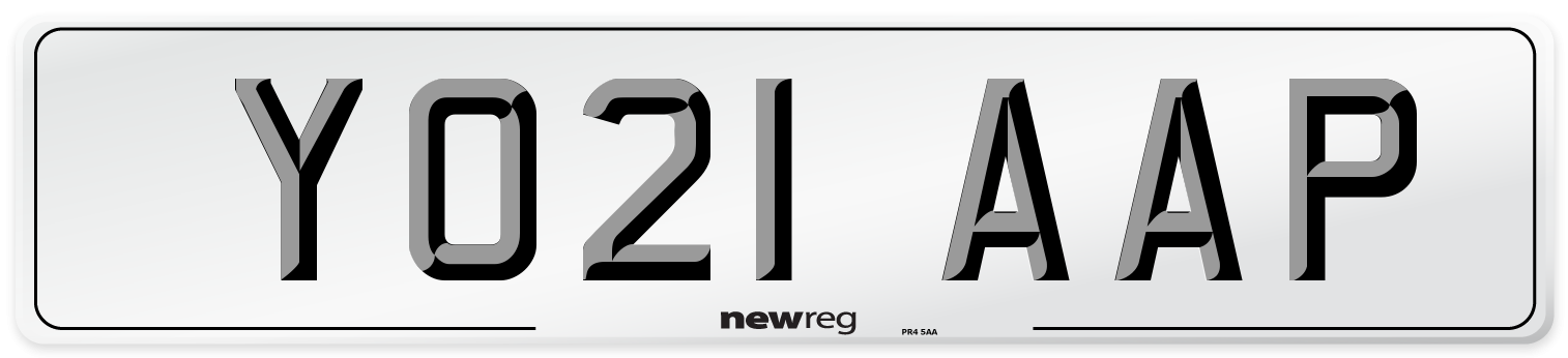 YO21 AAP Number Plate from New Reg